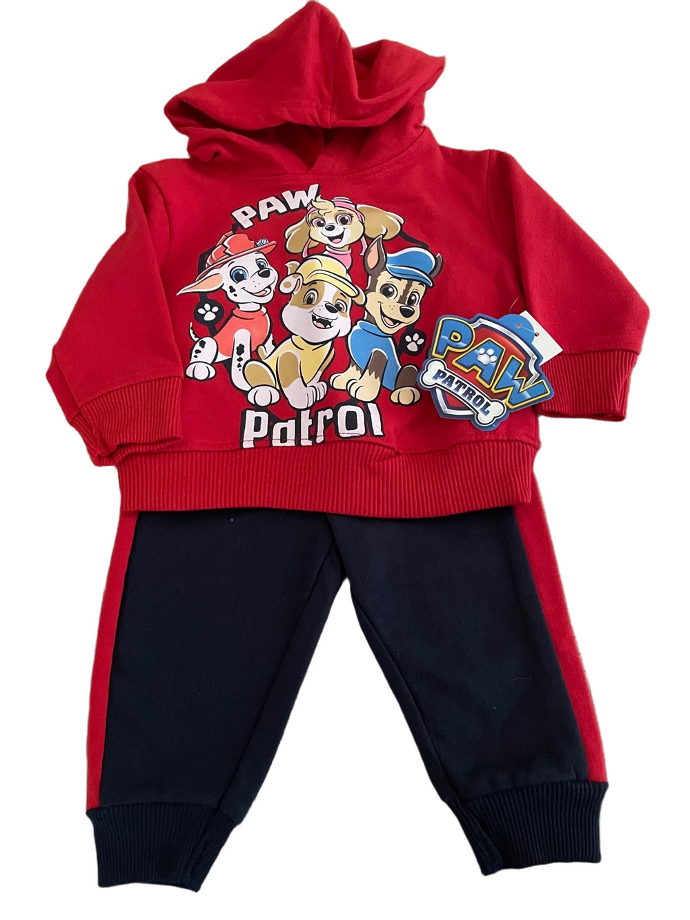 Paw Patrol Red Hoodie with Navy and Red Joggers 12Mo. NWT!